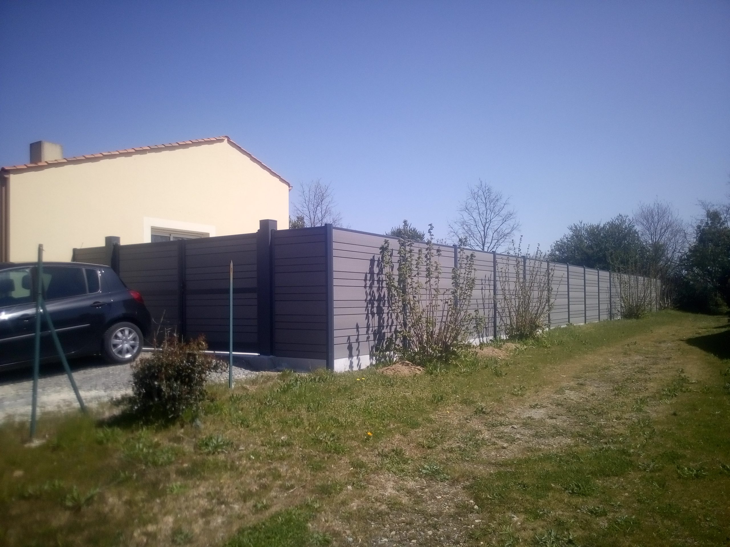 portail et palissade bois composite