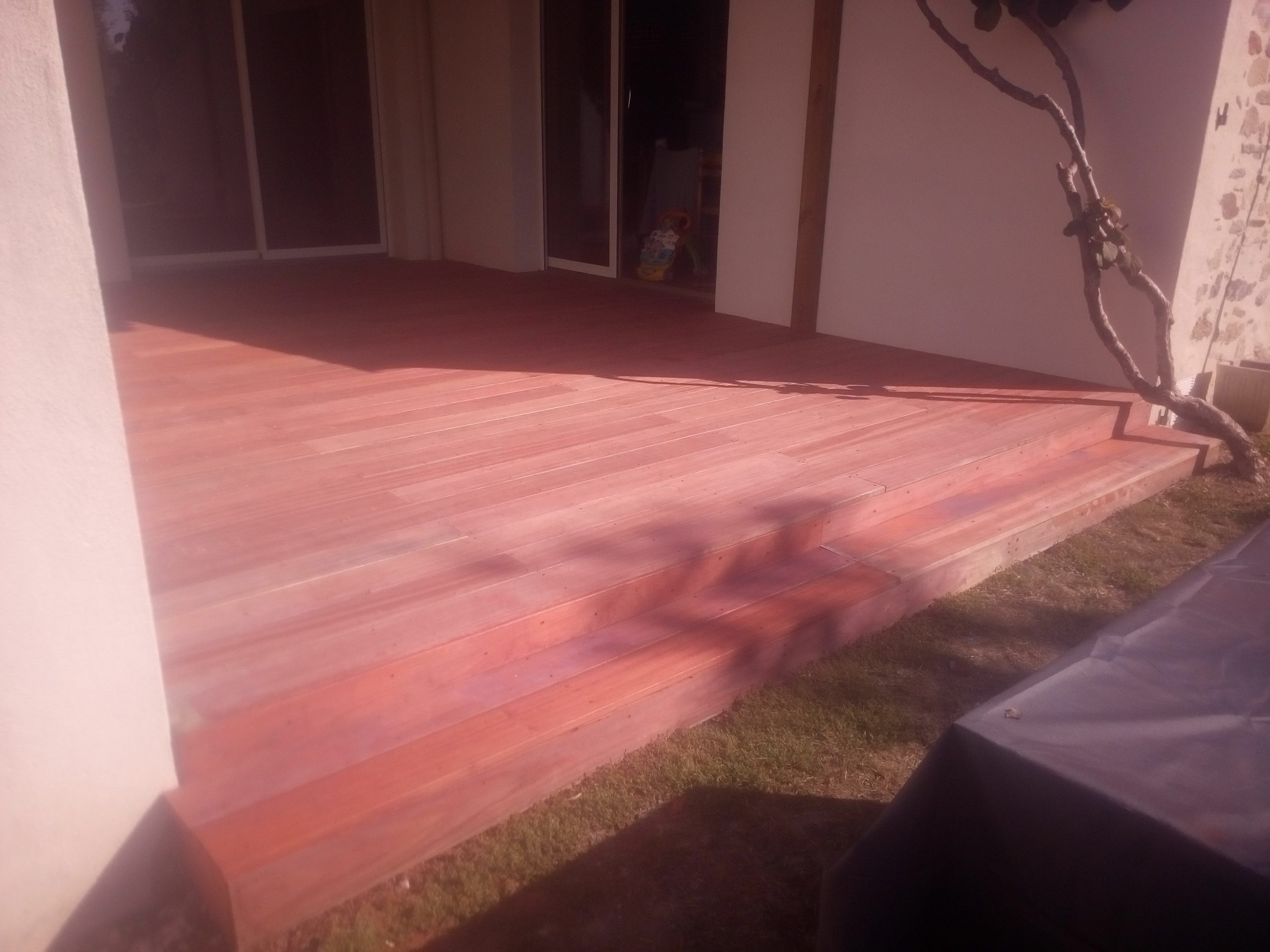 terrasse patio  lames cumaru